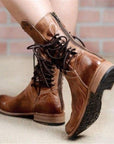 Women’s Lace-Up Stud Detail Ankle Boots