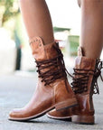 Women’s Lace-Up Stud Detail Ankle Boots