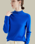 Women’s Warm Slim Fit Sweaters with High Neckline
