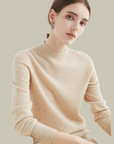 Women’s Warm Slim Fit Sweaters with High Neckline