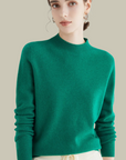 Women’s Warm Slim Fit Sweaters with High Neckline