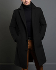 Men's Warm Long Lapel Formal Overcoat
