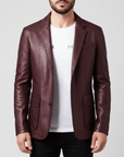 Nimbaro | Tailored Leather Blazer