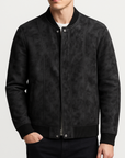 Nimbaro | Suede Bomber Jacket