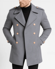 Nimbaro | Double-Breasted Wool Blend Coat