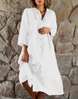 Fashionable Casual Summer Long Shirt Dress for Women