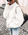 Women’s Chunky Turtleneck Knit Sweater