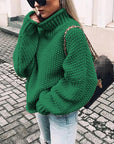 Women’s Chunky Turtleneck Knit Sweater