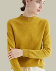 Women’s Warm Slim Fit Sweaters with High Neckline