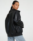 Women’s Minimalist Oversized Outdoor Bomber Jacket