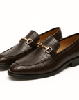 Nimbaro | Alligator Embossed Loafers