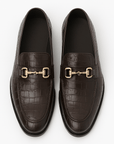 Nimbaro | Alligator Embossed Loafers