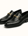Nimbaro | Alligator Embossed Loafers