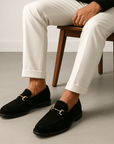 Nimbaro | Almond Toe Suede Loafers
