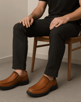 Nimbaro | Brayden Suede Mesh Loafers