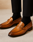 Nimbaro | Buckled Vegan Loafers