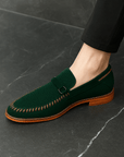 Nimbaro | Hollow-Out Suede Moccasins