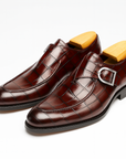 Nimbaro | Leather Monk Strap Shoes
