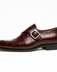Nimbaro | Leather Monk Strap Shoes