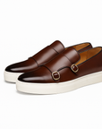 Nimbaro | Leather Slip-On Loafers with Buckle