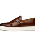 Nimbaro | Leather Slip-On Loafers with Buckle