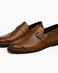 Nimbaro | Lorenzo Buckled Leather Loafers