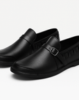 Nimbaro | Lorenzo Buckled Leather Loafers