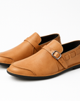 Nimbaro | Lorenzo Buckled Leather Loafers