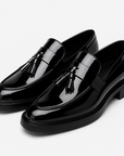 Nimbaro | Polished Tassel Leather Loafers