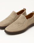 Nimbaro | Roma Perforated Leather Loafers