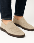 Nimbaro | Roma Perforated Leather Loafers