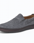 Nimbaro | Roma Perforated Leather Loafers