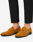 Nimbaro | Signature Suede Buckle Loafers
