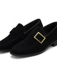Nimbaro | Signature Suede Buckle Loafers