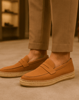 Nimbaro | Suede Espadrille Loafers