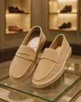 Nimbaro | Suede Espadrille Loafers