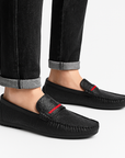 Nimbaro | Textured Leather Loafers