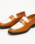 Nimbaro | Two-Tone Polished Leather Loafers