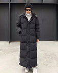 Women’s Long Hooded Quilted Winter Coat