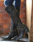 Women’s Outdoor Studded Cowboy Boots