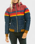 Women’s Colorblock Hooded Puffer Jacket
