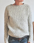 Casual Knitted Boat Neck Sweater for Modern Women