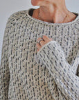 Casual Knitted Boat Neck Sweater for Modern Women