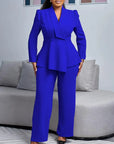 Women's Timeless Formal Suit Set with Complete Long Blazer and Trouser