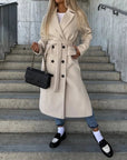 Women’s Modern Fashion Warm Long Sleeve Trench Coat
