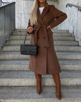 Women’s Modern Fashion Warm Long Sleeve Trench Coat