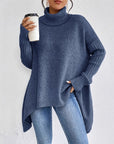 Women’s Versatile Winter Loose Turtleneck Sweater for Cold Season