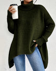 Women’s Oversized Turtleneck Knit Sweater