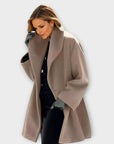 Women's Winter Wide Collar Long Oversized Coat