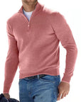 Men's Chic Zip V-Neck Warm Sweater
